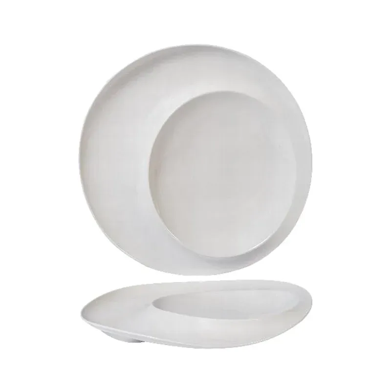 Nuovo Arrivo 31 cm - Essentia Magnesium Eclipse Piatto Presentazione Rotondo In Porcellana - Set 2 Pz