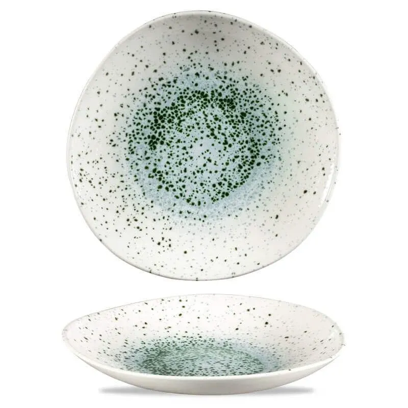 25.3 cm - Churchill Studio Prints Mineral Organic Piatto Fondo In Porcellana Vetrificata Spedizione Espresso