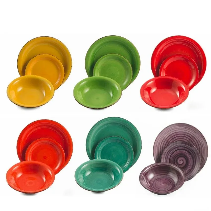 Villa D‘Este Baita Servizio Piatti In Stoneware - Set 18 Pz Soddisfatti O Rimborsati
