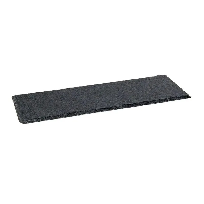 Quantità Limitata 30x10 cm - Ilsa Piatto Vassoio Rettangolare In Ardesia - Set 6 Pz