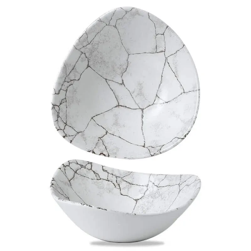 Compra Adesso 18.5x18.5 cm - Churchill Studio Prints Kintsugi Coppetta Triangolare In Porcellana Vetrificata