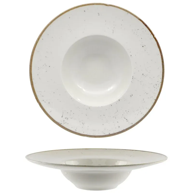 27.5 cm - Saturnia Stains Piatto Pasta In Porcellana - Set 6 Pz Non Perdere