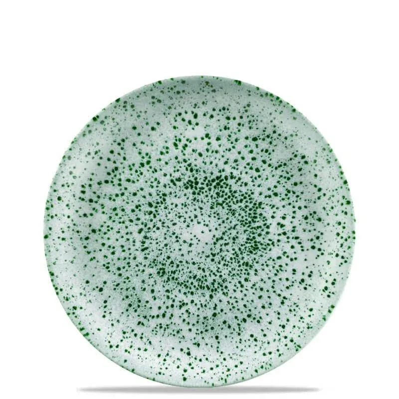28.8 cm - Churchill Studio Prints Mineral Green Piatto Piano In Porcellana Vetrificata Esclusivo