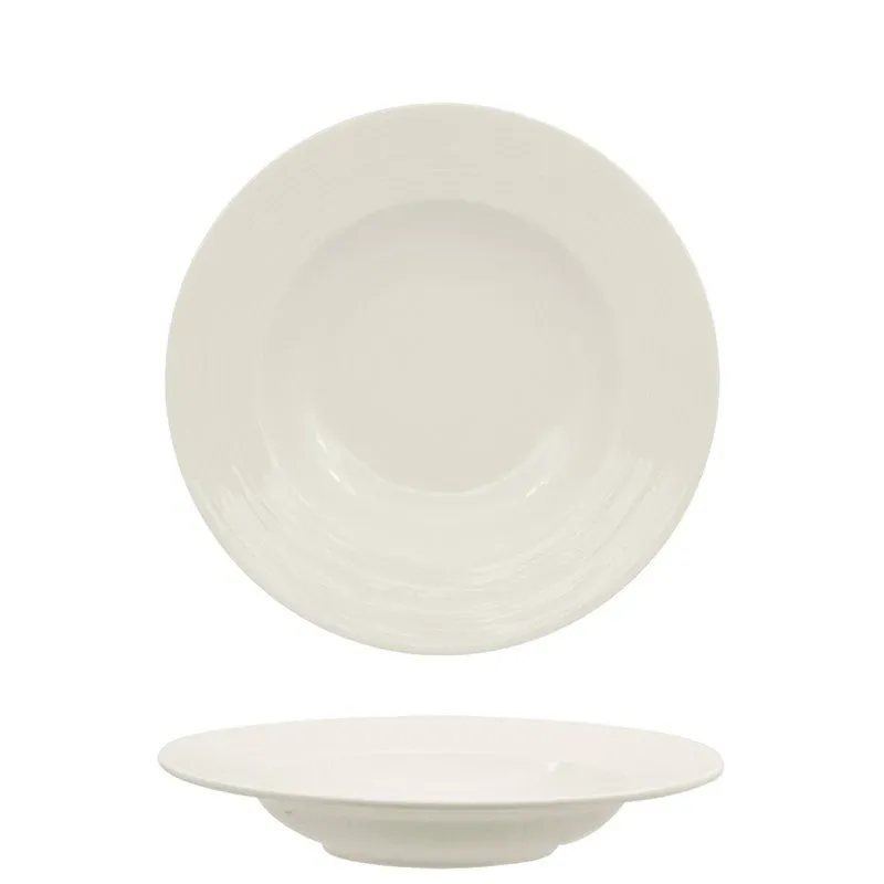 23 cm - Ariane Eclipse Piatto Fondo In Porcellana - Set 12 Pz Direttamente Dal Produttore