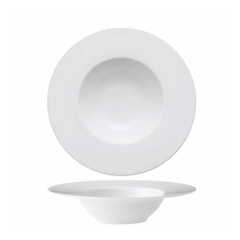 Prezzo Ridotto 26 cm - Essentia Coup Piatto Pasta In Porcellana - Set 2 Pz