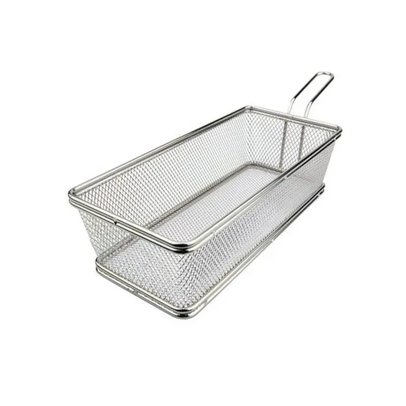 Miglior Prezzo 21x11 cm - Ilsa Mini Cestello Porta Snack Rettangolare In Acciaio Inox 18/10