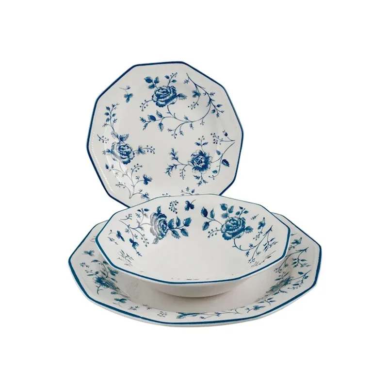 Churchill James Sadler & Sons Rose Servizio Piatti In Terracotta - Set 18 Pz Occasione