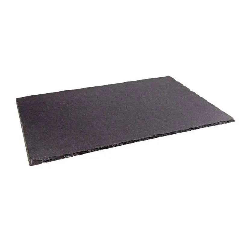 Bestseller 45x30 cm - Ilsa Piatto Vassoio Rettangolare In Ardesia - Set 6 Pz