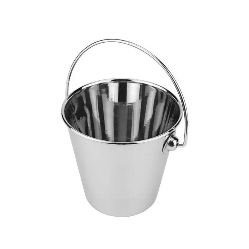 Saldi 10 cm - Ilsa Miniporzioni Mini Secchiello Porta Snack In Acciaio Inox