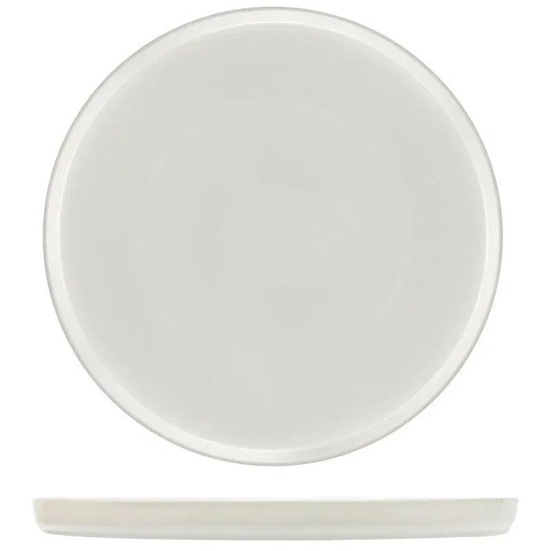 Nuova Collezione 28.5 cm - Lioness Justwhite Piatto Piano In Porcellana - Set 2 Pz
