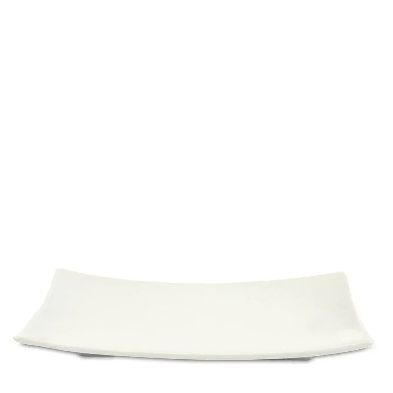 35x25 cm - Lioness Justwhite Piatto Presentazione Rettangolare In Porcellana - Set 3 Pz Direttamente Dal Produttore