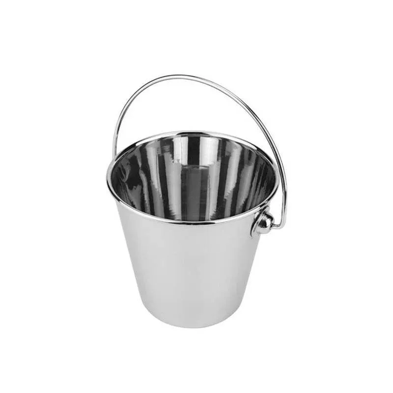 Promozione Esclusiva 7 cm - Ilsa Miniporzioni Mini Secchiello Porta Snack In Acciaio Inox