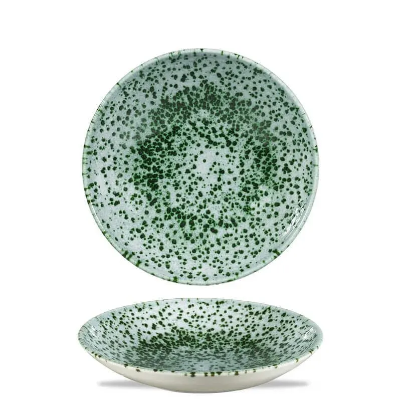 Saldi 18.2 cm - Churchill Studio Prints Mineral Green Piatto Fondo In Porcellana Vetrificata