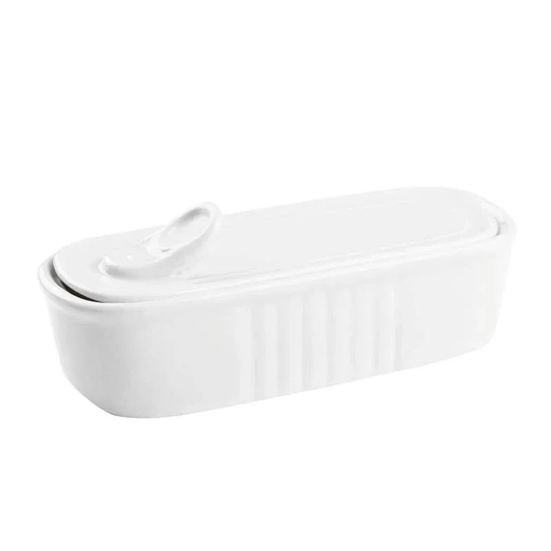 13.5x5.5 cm - Paderno Finger Food Scatoletta Sardine In Porcellana Super Prezzo