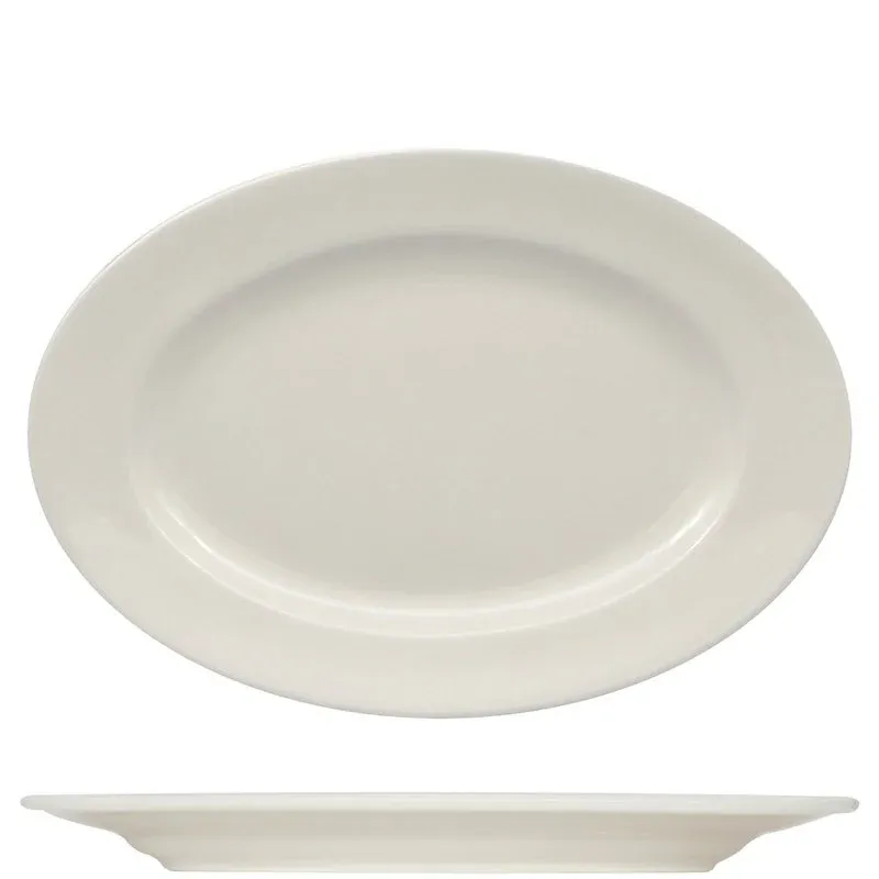 45x31.5 cm - Ariane Prime Piatto Vassoio Ovale In Porcellana - Set 3 Pz Miglior Prezzo