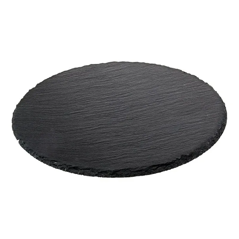 26 cm - Ilsa Piatto Vassoio Rotondo In Ardesia - Set 6 Pz Occasione