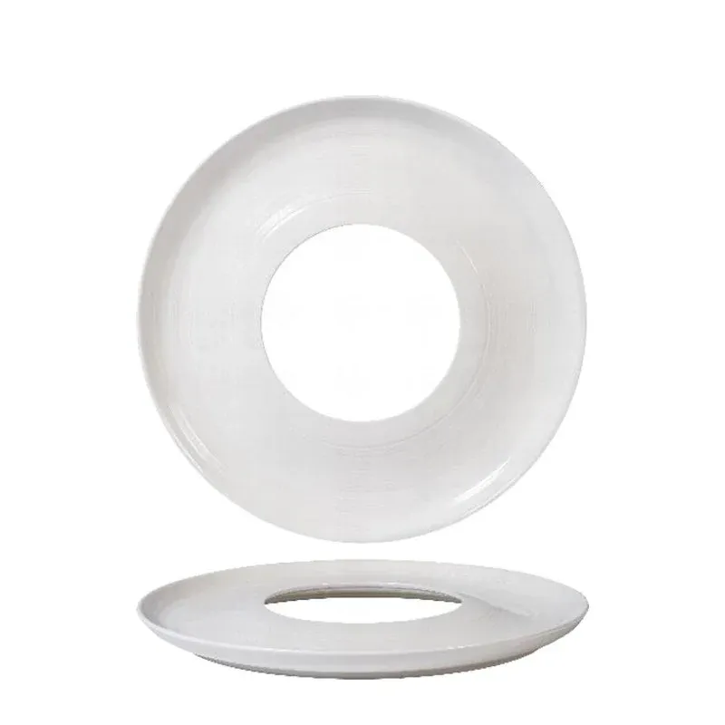 31 cm - Essentia Magnesium Deep Ring Piatto Presentazione Rotondo In Porcellana - Set 2 Pz Compra Adesso