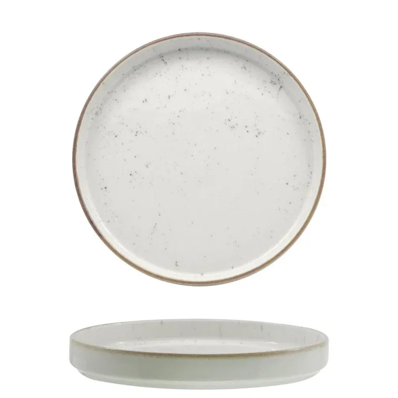 20 cm - Saturnia Stains Piatto Piano In Porcellana - Set 6 Pz Offerta Speciale