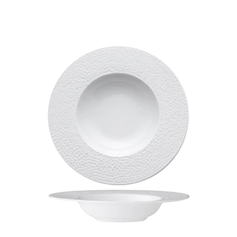 27 cm - La Rose De Sable Martello Piatto Pasta In Porcellana - Set 6 Pz Novità