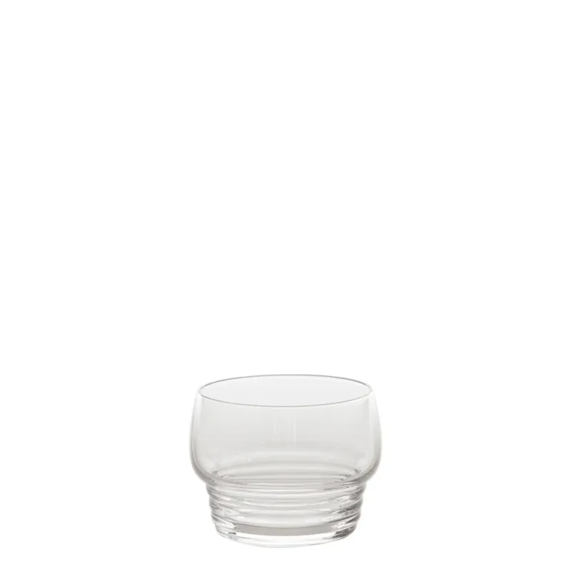 26 cl - Zafferano Righe Bicchiere Acqua In Vetro - Set 4 Pz Subito Disponibile