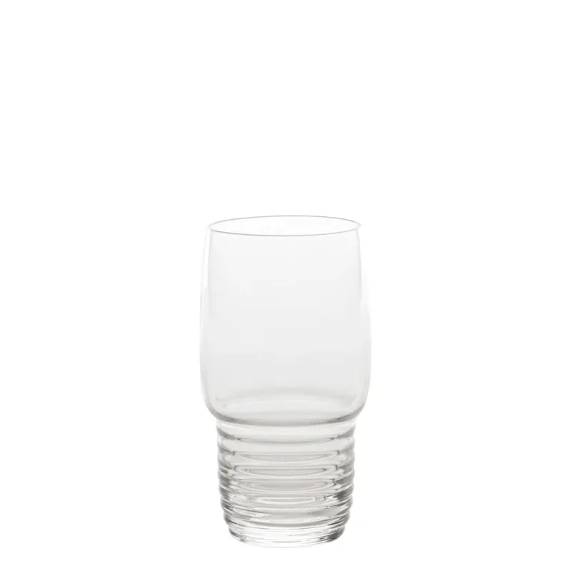 33 cl - Zafferano Righe Bicchiere Whisky Rocks In Vetro - Set 4 Pz Soddisfatti O Rimborsati