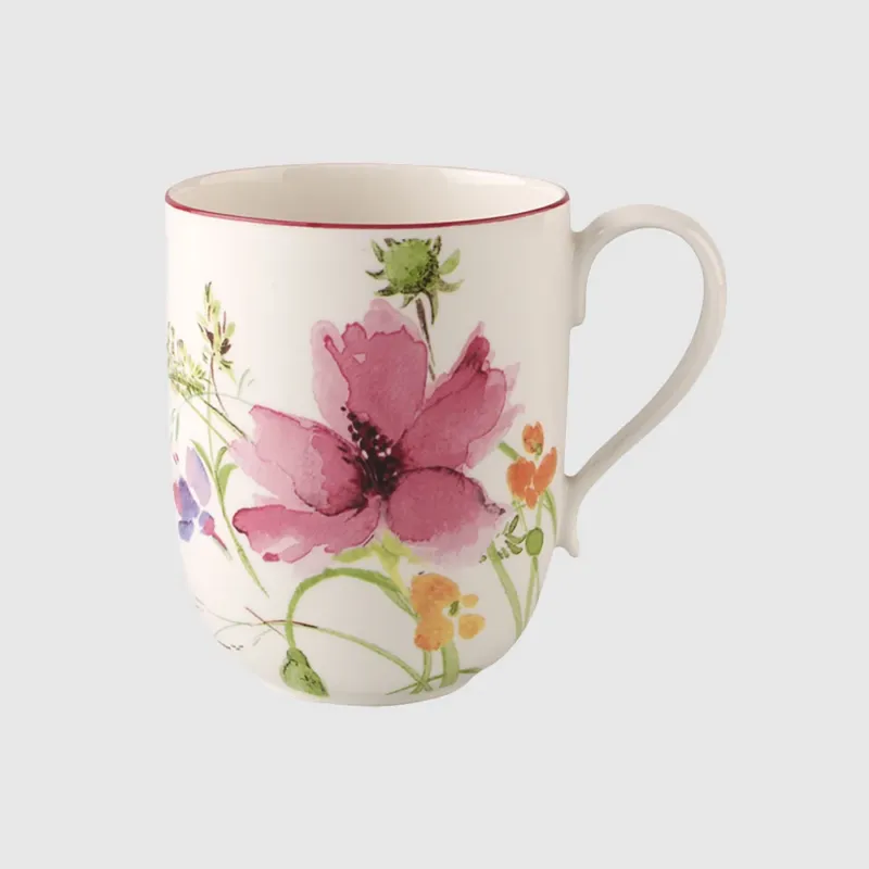 37 cl - Villeroy & Boch Mariefleur Basic Tazza Mug In Porcellana Premium - Set 6 Pz Novità