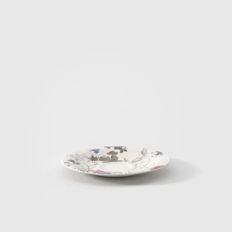 19 cm - Villeroy & Boch Mariefleur Gris Basic Piattino Tazza Cappuccino In Porcellana Premium - Set 6 Pz Consegna Rapida