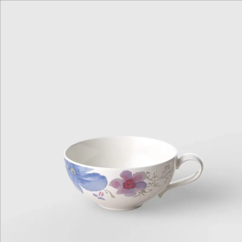 12 cl - Villeroy & Boch Mariefleur Gris Basic Tazza Tè In Porcellana Premium - Set 6 Pz Ultima Occasione
