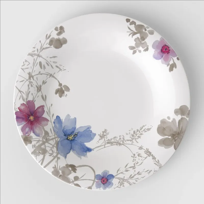 Affare 30 cm - Villeroy & Boch Mariefleur Gris Basic Piatto Gourmet In Porcellana Premium