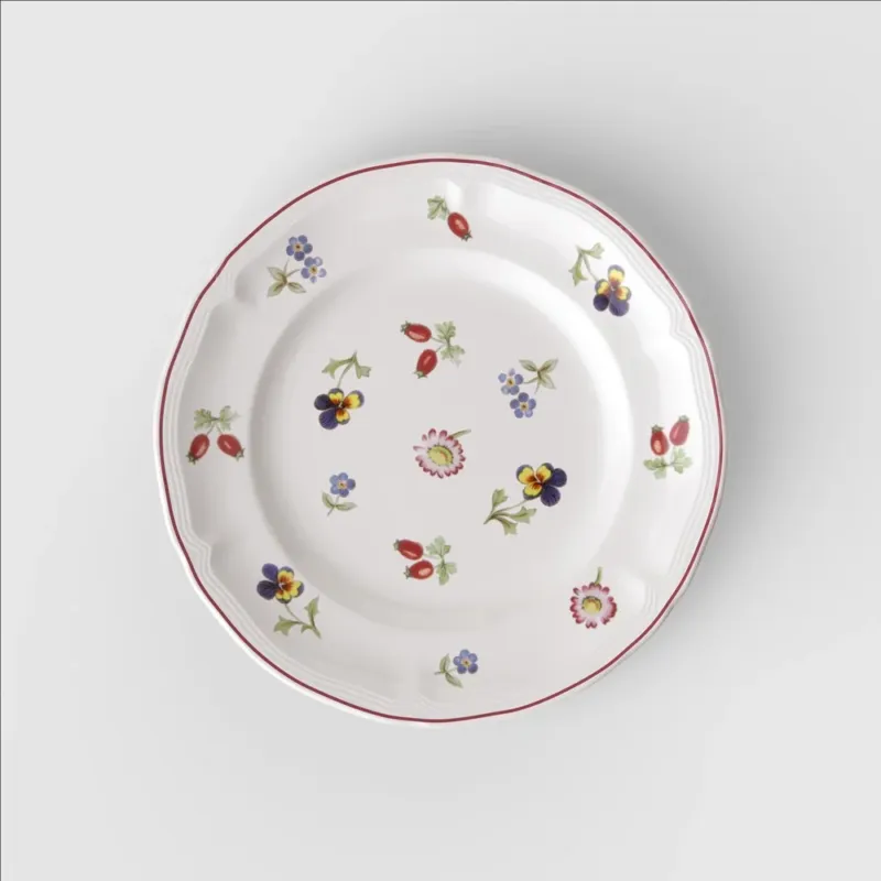 17.4 cm - Villeroy & Boch Petite Fleur Piatto Pane In Porcellana Premium - Set 6 Pz Nuovo Arrivo