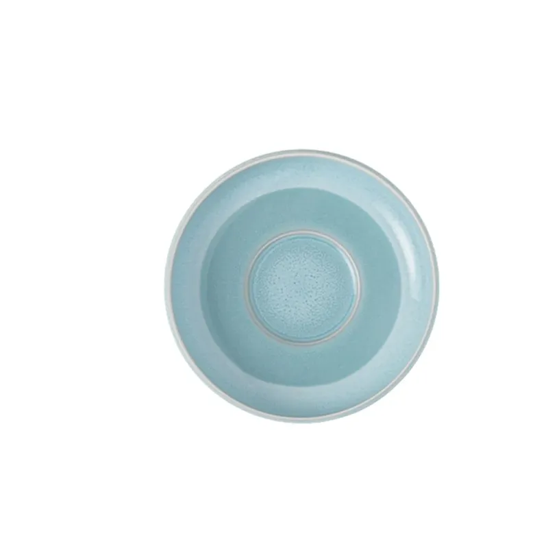 12 cm - Villeroy & Boch Perlemor Aqua Piattino Tazzina Caffè In Porcellana Premium - Set 6 Pz Quantità Limitata
