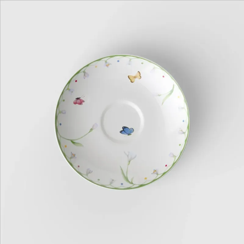 14.8 cm - Villeroy & Boch Colorful Spring Piattino Tazzina Tè In Porcellana Premium - Set 6 Pz Scelto Dai Clienti
