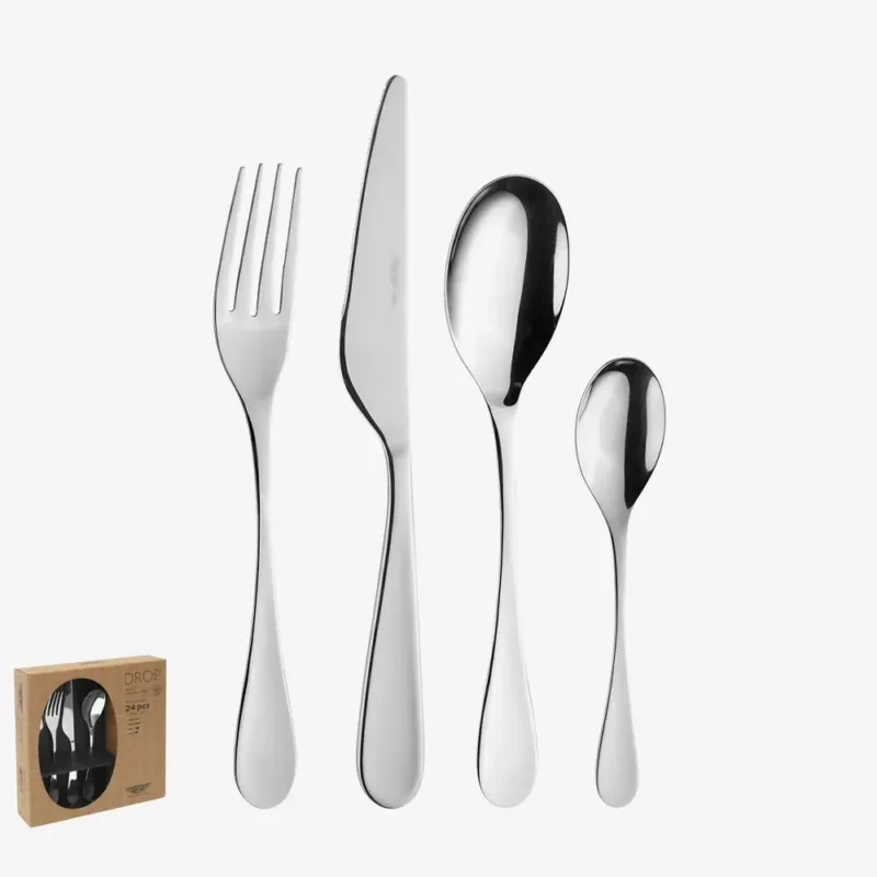 Compra Adesso Pintinox Drop Prima Servizio Posate In Acciaio Inox - Set 24 Pz