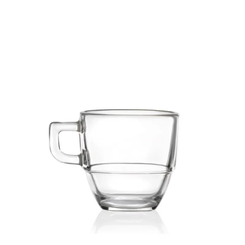 12 cl - RCR Cristalleria Italiana Caffè Moka Tazzina Caffè In Vetro - Set 6 Pz Quantità Limitata