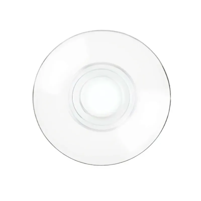 Esclusivo 12.5 cm - RCR Cristalleria Italiana Caffè Universale Piattino Tazza In Vetro - Set 6 Pz
