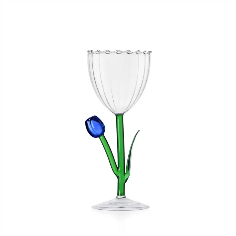 28 cl - Ichendorf Botanica Tulipano Calice Multiuso Effetto Ottico In Vetro Borosilicato Ultimissimo Modello