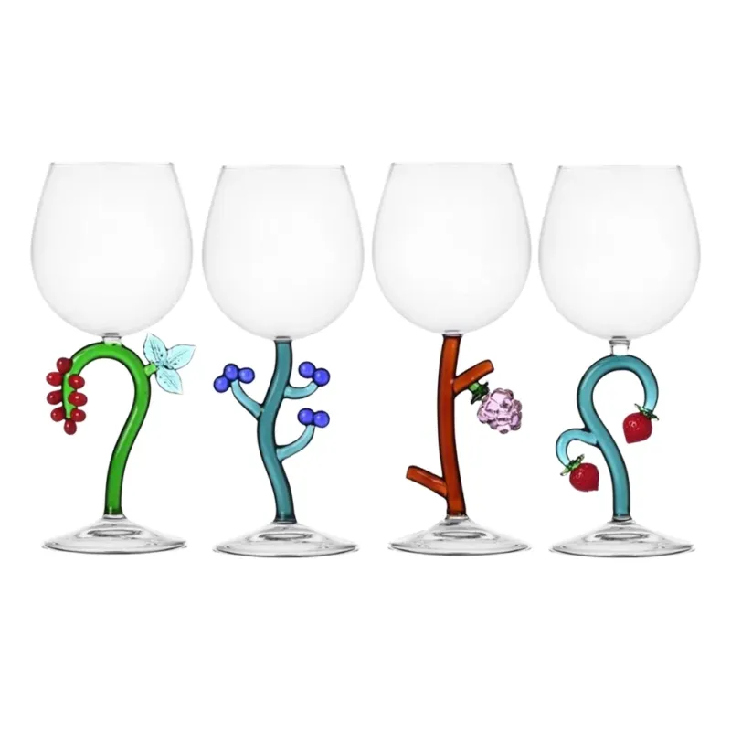 Offerta 35 cl - Ichendorf Fruits & Flowers Calice Multiuso In Vetro Borosilicato - Set 4 Pz