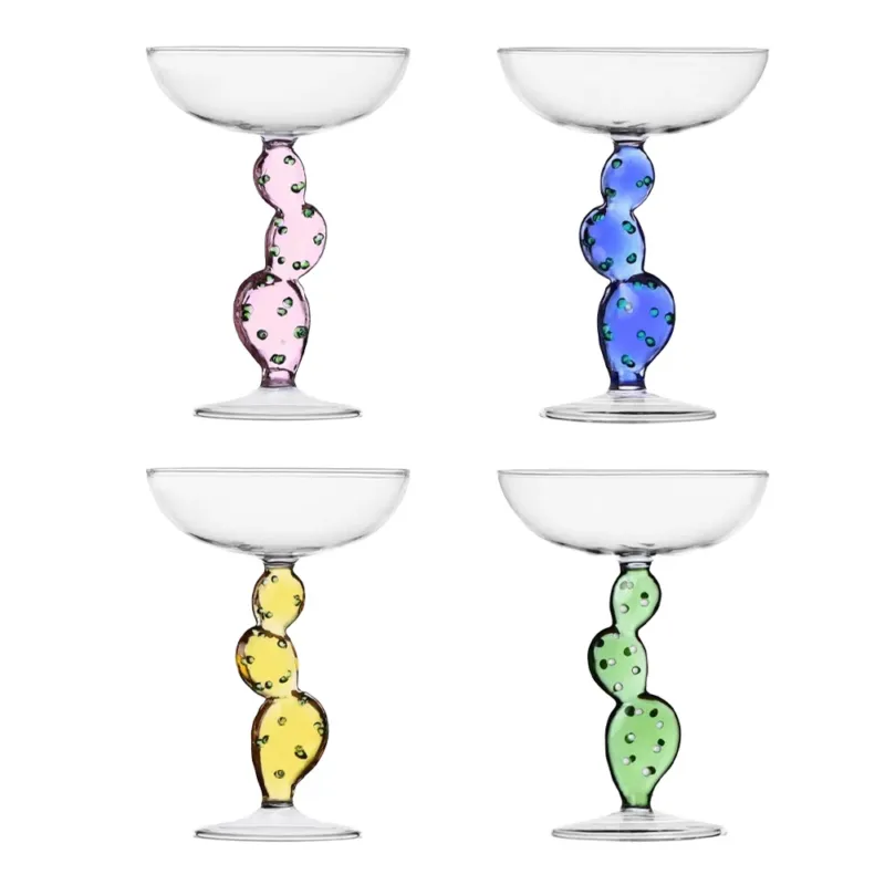30 cl - Ichendorf Desert Plants Coppa Champagne In Vetro Borosilicato - Set 4 Pz Compra Online