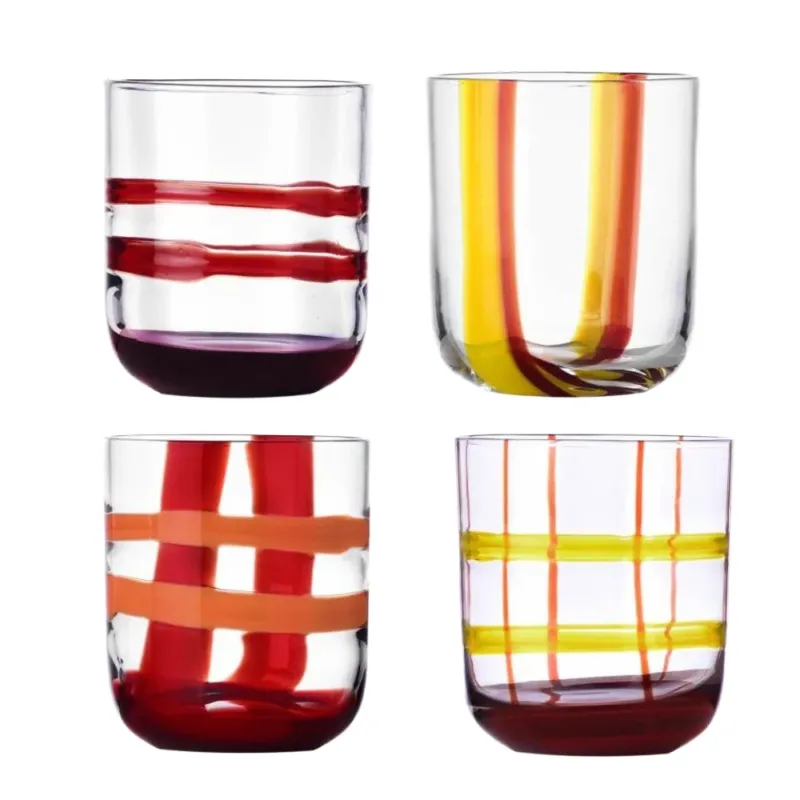 35 cl - Ichendorf Gesti Tumbler Bicchiere Acqua In Vetro Borosilicato - Set 4 Pz Ultima Occasione
