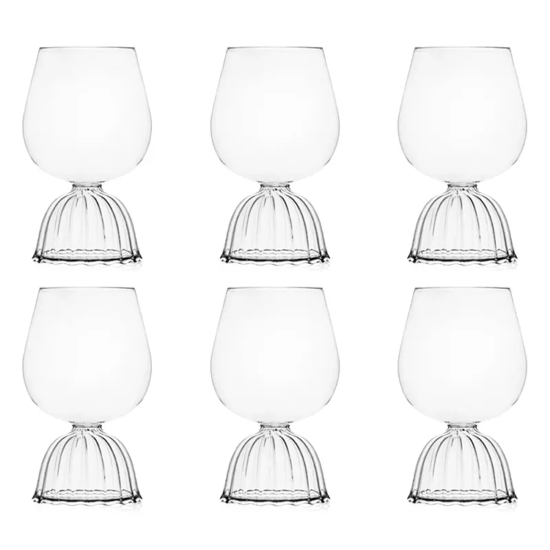 60 cl - Ichendorf Tutu Calice Vino Rosso In Vetro Borosilicato - Set 6 Pz Offerta Del Giorno