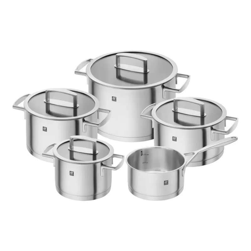 Zwilling Vitality Batteria Pentole In Acciaio Inox 18/10 - Set 5 Pz Offerta Lampo
