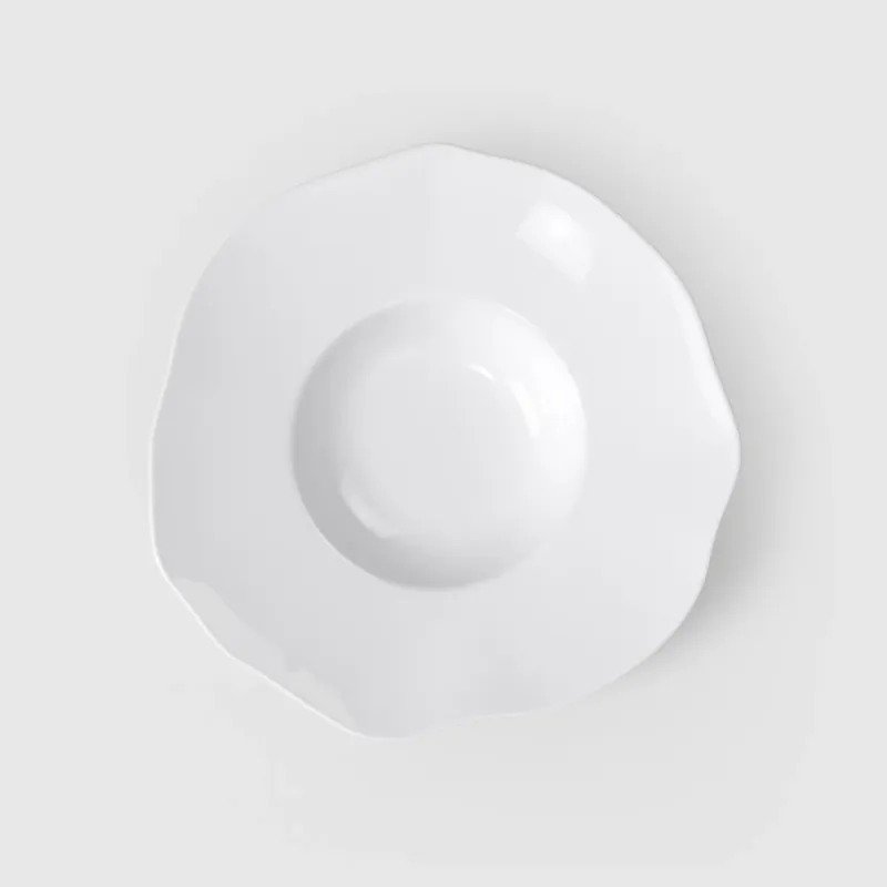 28.5x28.8 cm - Villeroy & Boch Pura Piatto Fondo In Porcellana Premium - Set 4 Pz Occasione Imperdibile