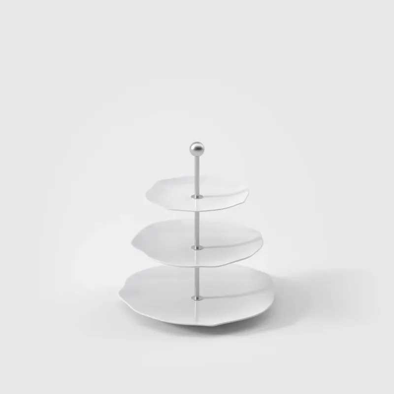27.2 cm - Villeroy & Boch Pura Alzata Dolci In Porcellana Premium Occasione Imperdibile