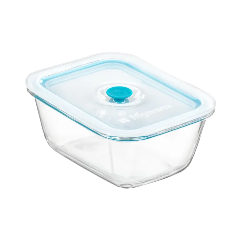 Offerta 18x14 cm - Bormioli Rocco Frigoverre Smart Contenitore Per Alimenti Rettangolare Con Valvola Salva Freschezza In Vetro