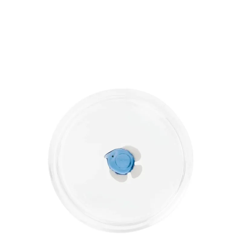 32.5 cl - Zafferano Teca Mare Coppa Fatta a Mano In Vetro Borosilicato Di Tendenza
