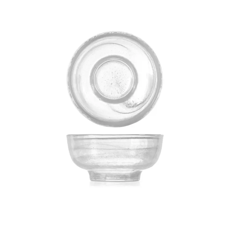 10.5 cm - H&H Alabastro Coppa Dessert Macedonia In Vetro - Set 6 Pz Nuova Collezione