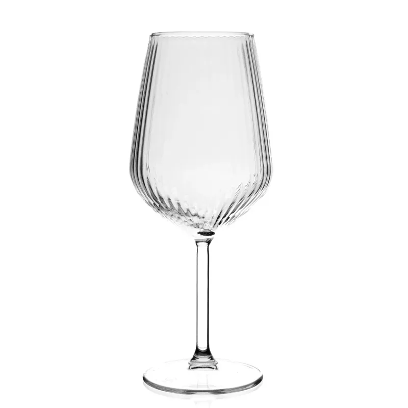 49 cl - Pasabahce Allegra Focus Calice Vino Rosso Effetto Ottico In Vetro - Set 6 Pz Saldi
