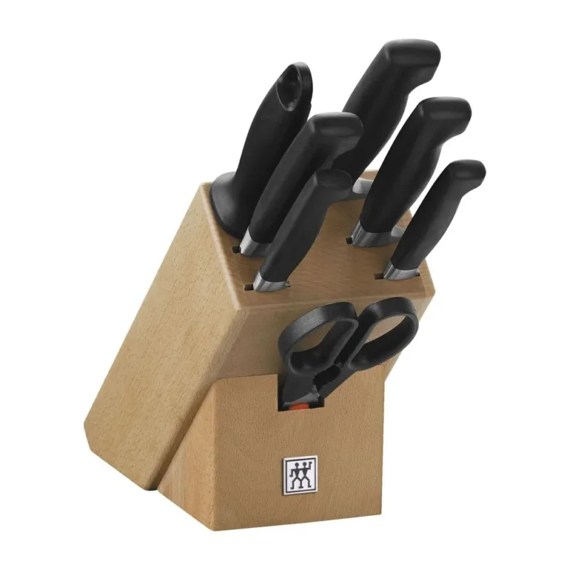 Scelto Dai Clienti Zwilling 4 Stars Set Coltelli Con Ceppo In Acciaio Inox - Set 8 Pz