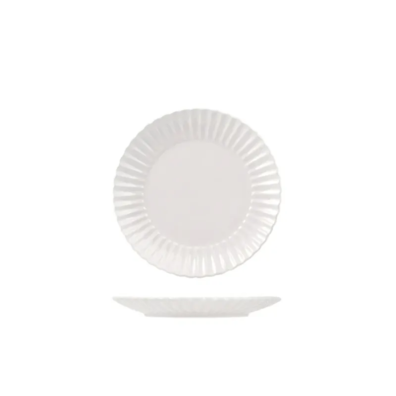 Affare 21 cm - H&H Lotus Piatto Frutta In Stoneware - Set 6 Pz