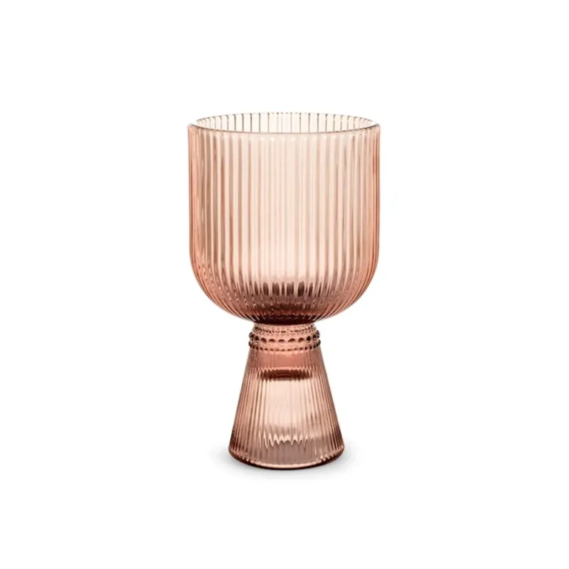 27 cl - H&H Peony Calice Multiuso In Vetro - Set 6 Pz Pagamento Sicuro